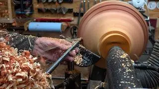Woodturning Microwave Green Pear