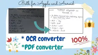 Best app for students or officers to document | PDF converter | OCR converter