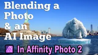 Blending two images in Affinity Photo:  Using AI image and real photo
