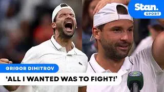 Grigor Dimitrov on last year's tragic injury and return 🥹 | Wimbledon Second Round Interview 🎙️