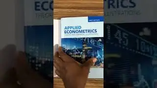 Applied Econometrics Book I co-authored. Cost: $25. What'sapp me on:+2349125766455