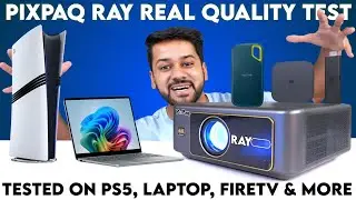 Pixpaq Ray Projector Review – Tested on Laptop, PS5, FireTV, Mobile & More | Best Under ₹25,000?