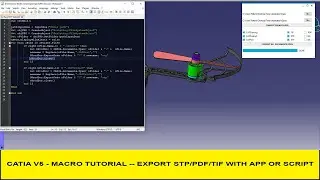 CATIA V5 MACRO - EXPORT TO STP / PDF / TIF WITH SCRIPT OR APPLICATION