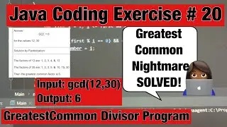 Finding the Greatest Common Divisor (GCD) using Java - A Step-by-Step Guide