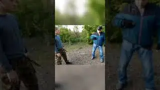 Как держать нож, что бы его не выбили.