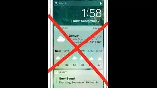 How to Disable Widgets at Lock Screen in IOS 10