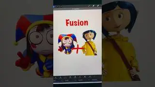 I draw Pomni from the amazing digital  circus on Coraline 