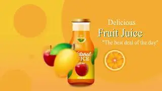 Fruits Juice Product Animation Promotional Motion Video Ad / After effect  ,3d product @shihorisart