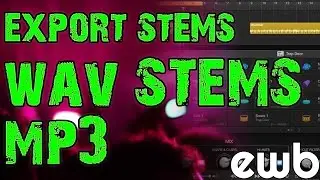 Logic Pro X - Export Stems, Wav, MP3 ALL IN ONE Video Tutorial
