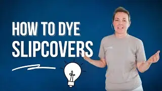 How to dye a slipcover | Simple.Honest.Design