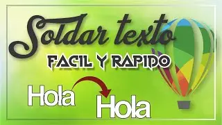 ✅ Tutorial como unir texto en Corel Draw 🚀 FÁCIL Y RÁPIDO 🚀