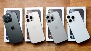 iPhone 16 Pro and iPhone 16 Pro Max Review All Colors, Hands On and First Impressions - Comparison!