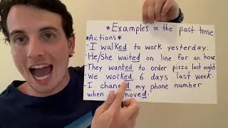 Explaining the past, present, and future tenses in English