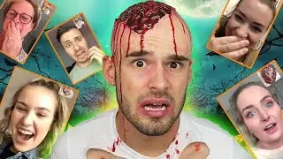 YOUTUBERS LATEN SCHRIKKEN 2.0 | HALLOWEEN MAKE-OVER TUTORIAL