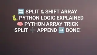 Python Program to Split Array and Add First Part to the End