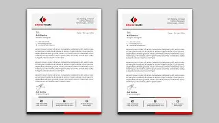 Photoshop Tutorial - How to Make Letterhead Design in Adobe Photoshop