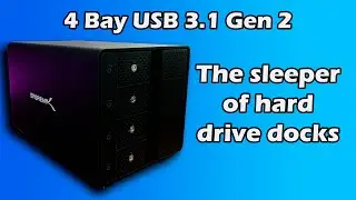Sabrent DS-SC4B Review - 4 Bay USB 3.2 Hard Drive Dock Reviewed.  The Speed!