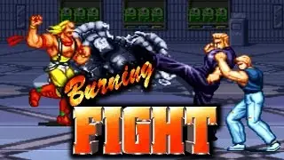 Burning Fight Arcade Playthrough Longplay 2 Players Co op NeoGeo Beat'Em Up SNK Fightcade