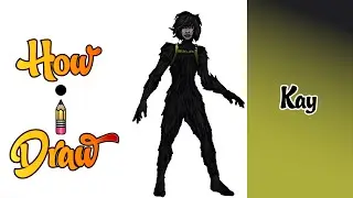 How I Draw KAY from SEA OF SOLITUDE VIDEO GAME on NINTENDO SWITCH * how to draw kay art lessons *