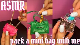 pack a mini bag with me [asmr no talking] tiktok compilation | hibarbiegirls