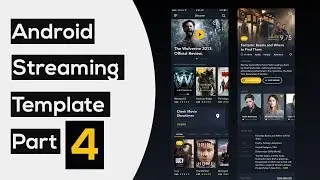 Movie Streaming UI Template part4: Movie Shared Element Transition | Android Studio Tutorial