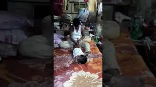 Massage time my little daughter