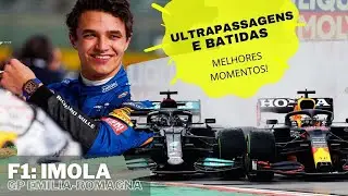 F1 2021: MELHORES MOMENTOS - GP IMOLA - ULTRAPASSAGENS, ESCAPADAS E BATIDAS - FORMULA 1