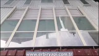 ER-BİR YAPI SLIDING GLASS ROOF, SLIDING SKYLIGHT, SLIDING GLASS ROOF SYSTEM, SKY ROOF, RETRACTABLE