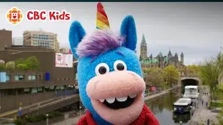 Gary the Unicorn Hugs Ottawa | CBC Kids