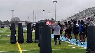 T. A. Cunningham, USA’s 🇺🇸 #1 Defensive Lineman, w/ a little boogie & bang! Under Armour Atlanta