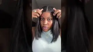 🥳Summer Bob Season! 5x5 HD Lace Closure Wig Gluelessly Install | 