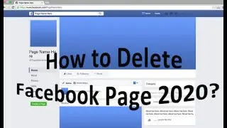 How to Delete || Remove  Facebook Page permanently 2020
