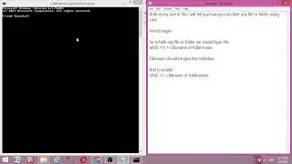 How to hide any file or folder using cmd and see?