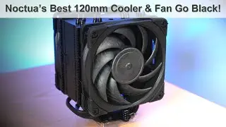 First Look: The Noctua NH-U12A chromax.black CPU Cooler (Socket 1700-Ready) & NF-A12x25 Black Fans!