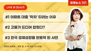 [풀영상] 6/5(목) 스트레스DSR 이 뭐길래 / 금리 인하 / 주춤하는 물가 상승세