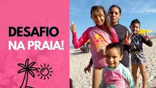 O Melhor castelinho de areia vence o desafio! #desafio #praia #sol #castelos