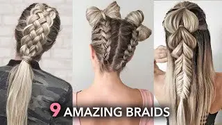 9 Amazing Braids and Hairstyles 😍 DIY Tutorials by Nina Starck
