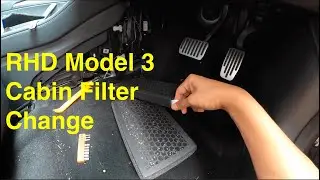 How To Change the RHD Tesla Model 3 Cabin Air Filter