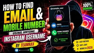 🔍 Find Email + Phone Number Using Instagram Username | 2026 Working Method