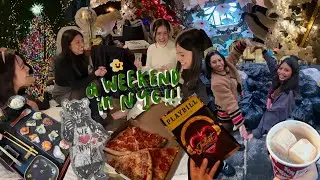 a weekend in NYC: christmas displays, broadway show, yummy bites, girls trip! (DECEMBER 2023)