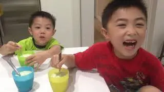 Delicious avocado juice from the Rediawan's backyard