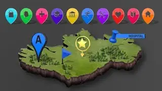 3D Map Markers After Effects Template Videohive 21594069