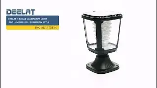 DEELAT ® Solar Landscape Light - 100 Lumens LED - European Style SKU #D1173514