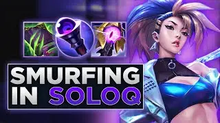 DAMONTE SMURFING ON AKALI IN SOLO QUEUE!