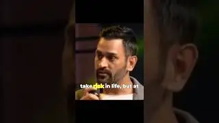 take risk in your life by Ms dhoni💛 #msdhonistatus #motivation #msdhoni