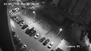 Ночная съёмка камерой видеонаблюдения Hikvision 2mp с крыши жилого дома_1