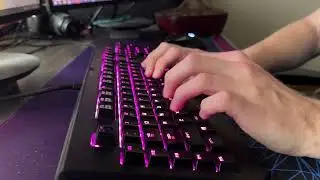 ASMR Mechanical Keyboard Typing Sounds (Fast & Slow) No Talking