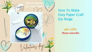 Earrings | Jewelry Making Earrings With Paper | @paperkilleraug7 | How To Make Handmade Earrings