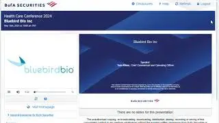 Bluebird Bio 2024-05 COO at BofA conf