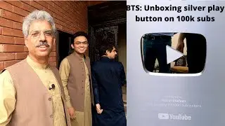 BTS: Unboxing Silver Play Button by Amin Hafeez